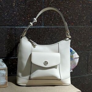 NWT GB GIANI BERNINI BARK IVORY BAG NEW